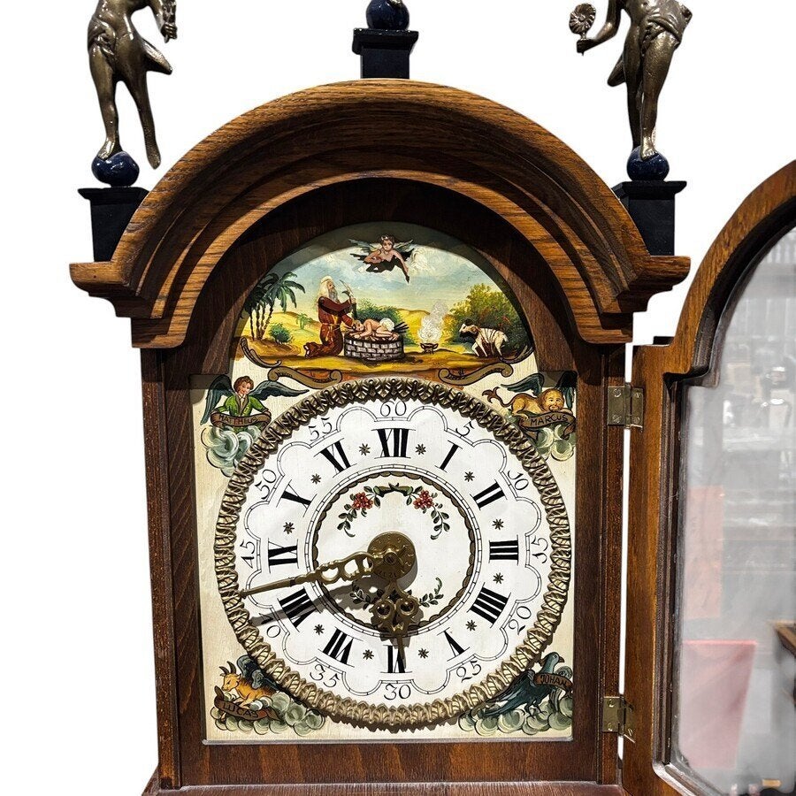 Friese staartklok met mechaniek, Antiek en Kunst, Ophalen of Verzenden