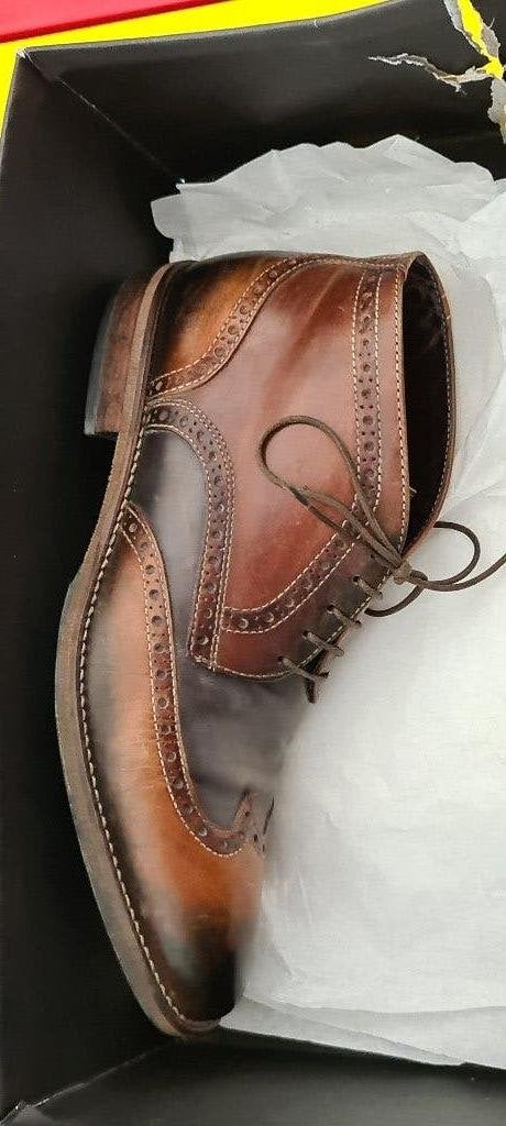 Giorgio half hoog schoenen met bruin cognac kleur maat 39, Bruin, Giorgio, Ophalen of Verzenden, Zo goed als nieuw