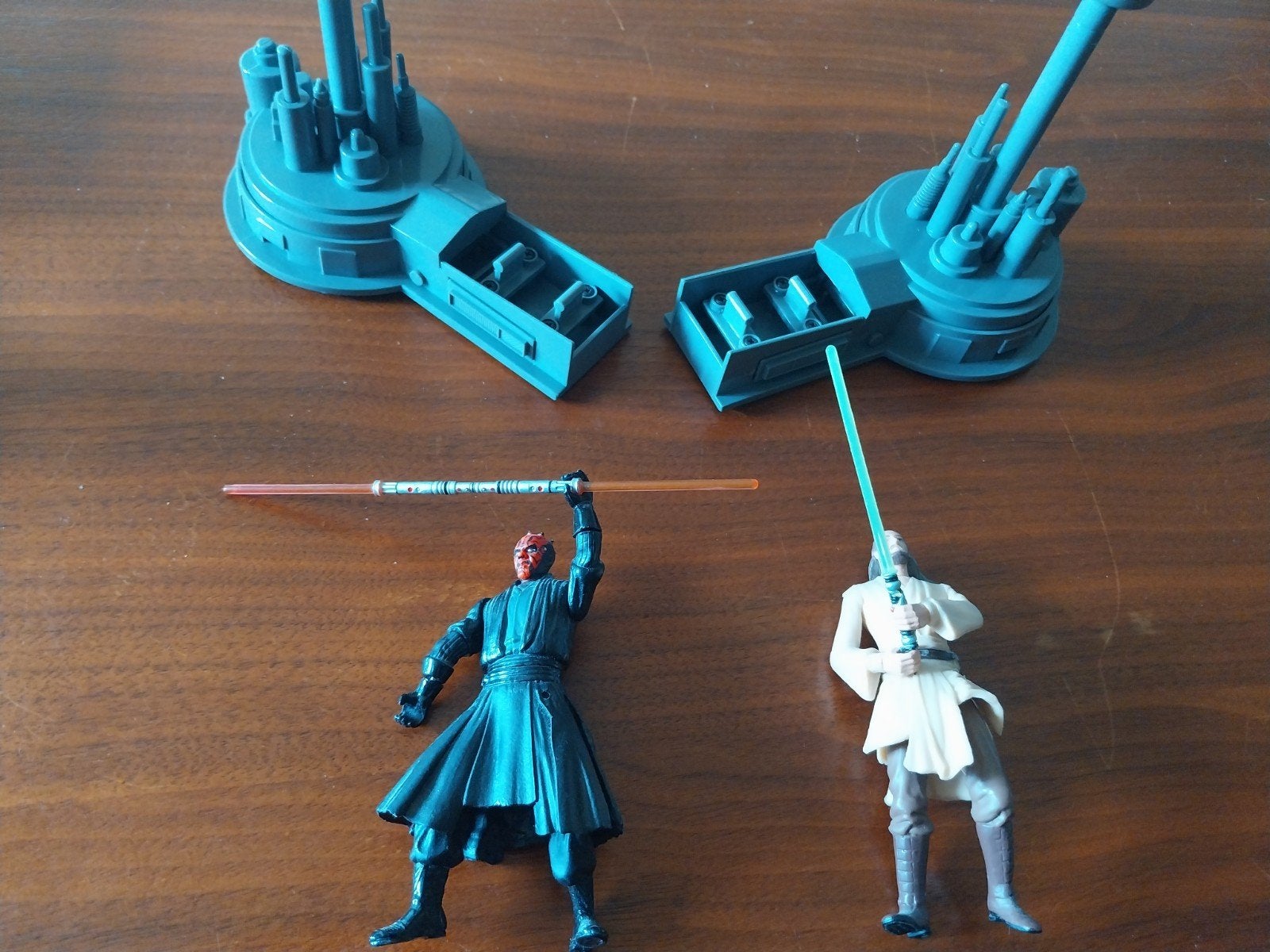 Star Wars Hasbro Actiefiguren: Darth Vader & Qui-Gon Jinn, Ophalen of Verzenden, Gebruikt