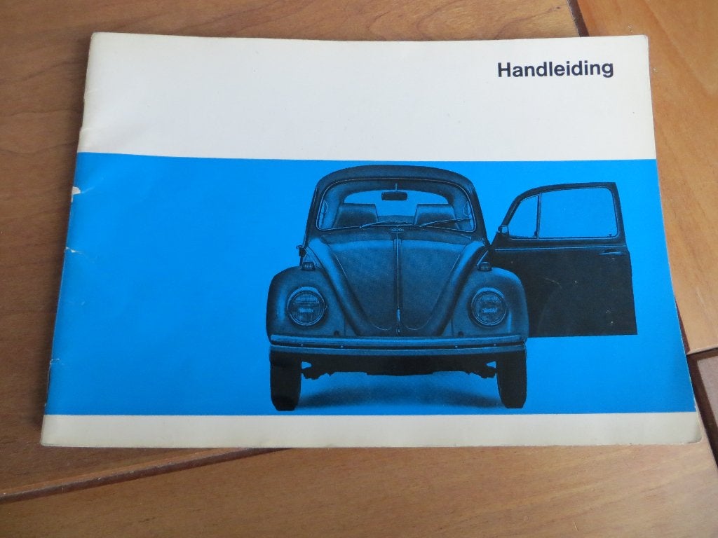 Instructieboek Volkswagen Kever 1200, 1300, 1500, Cabrio '68, Ophalen of Verzenden
