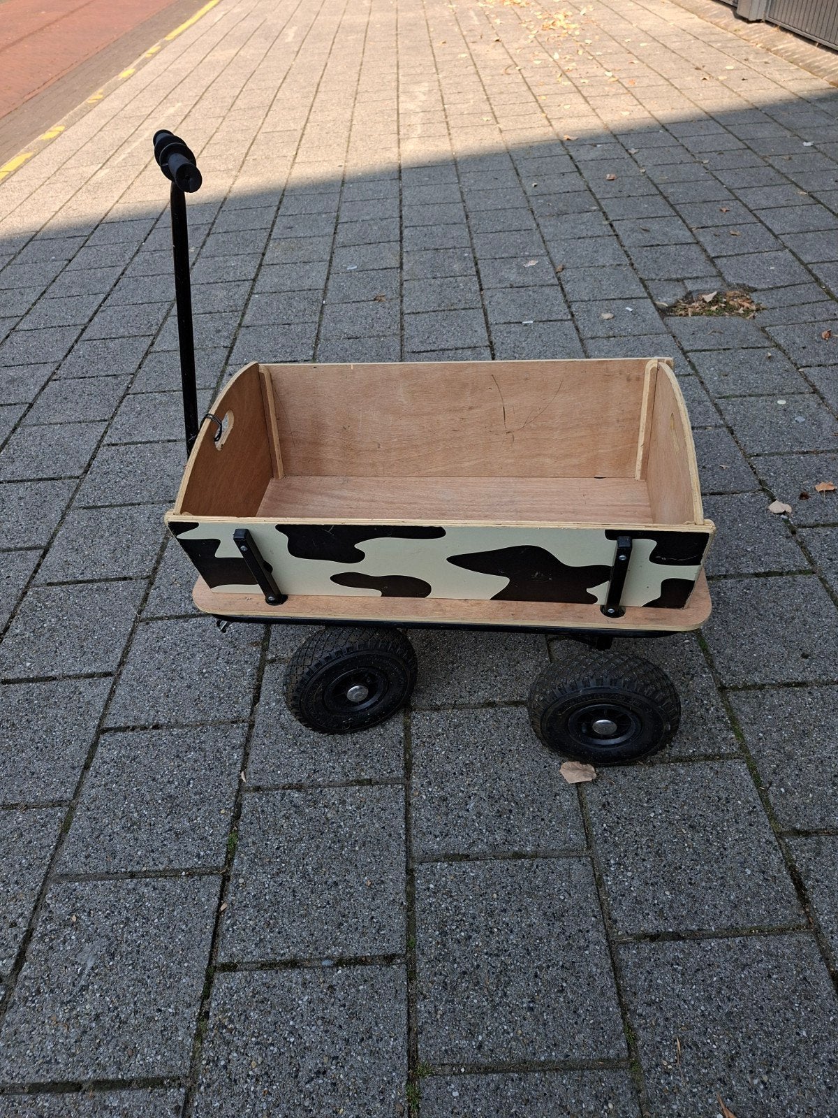 Houten bolderkar met koeienprint, Ophalen of Verzenden, Gebruikt