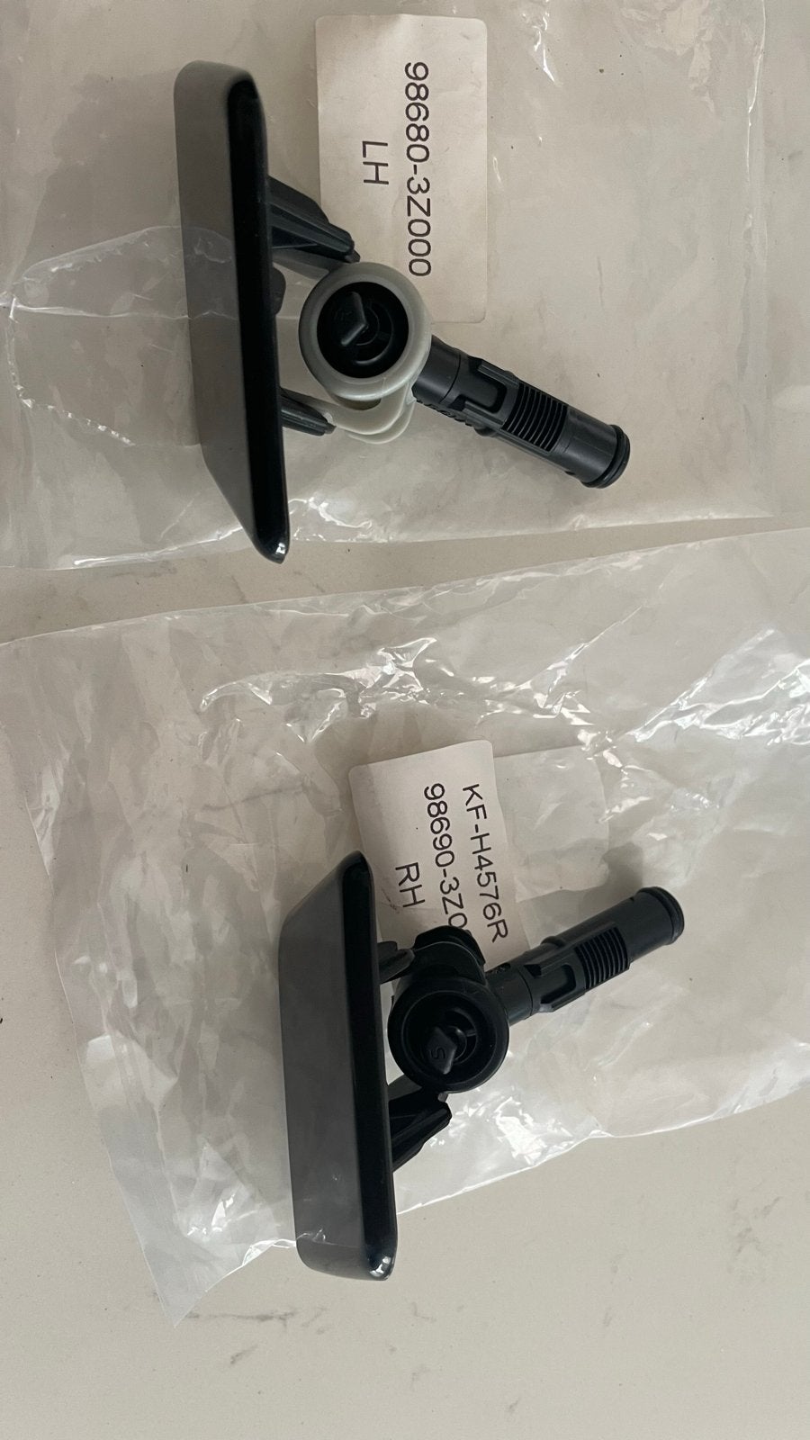 Koplamp Sproeikapjes Hyundai i40 - Zwart Gespoten, Auto-onderdelen, Verlichting, Ophalen of Verzenden, Nieuw, Hyundai