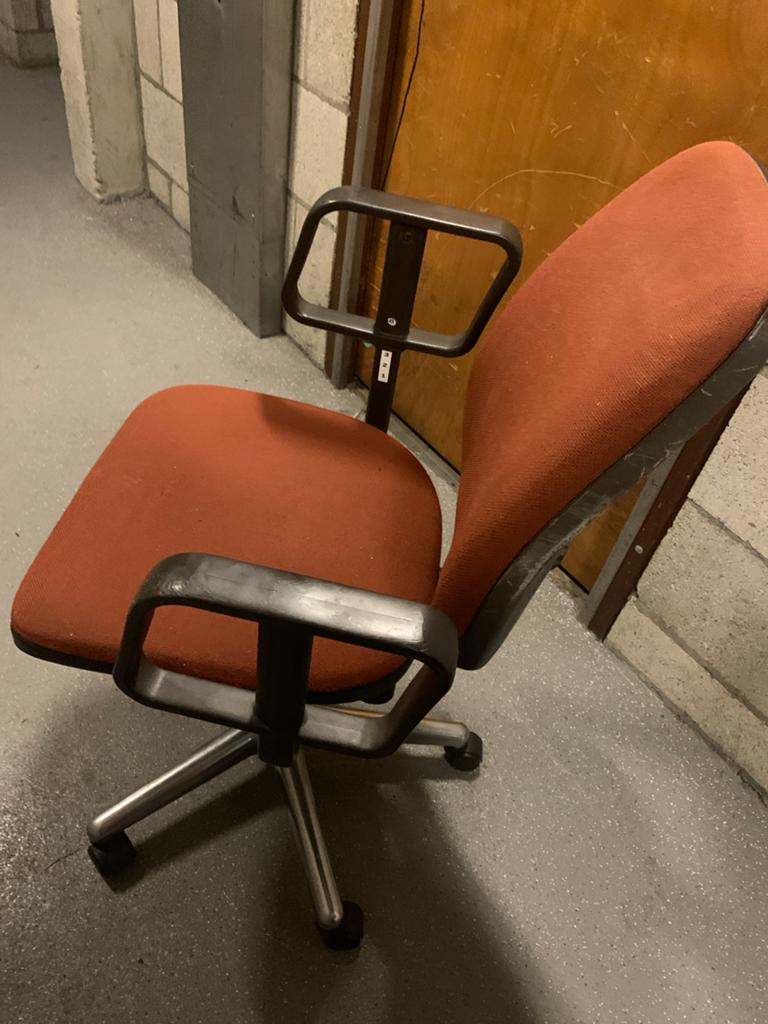 Gebruikte Bureaustoel - Oranje/Bruin, Ophalen, Gebruikt, Oranje, Bureaustoel