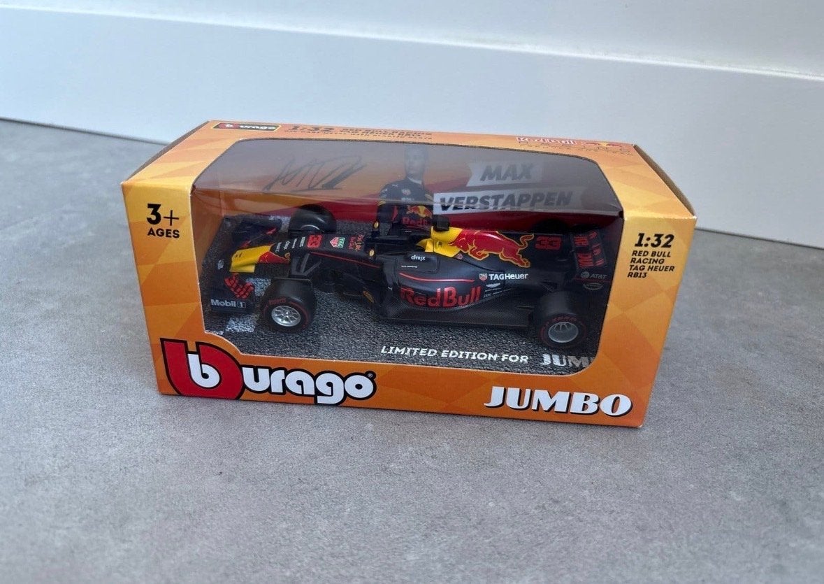 Bburago Max Verstappen Red Bull Racing RB13 2017 (Jumbo), Ophalen of Verzenden, Nieuw, Auto, Overige merken