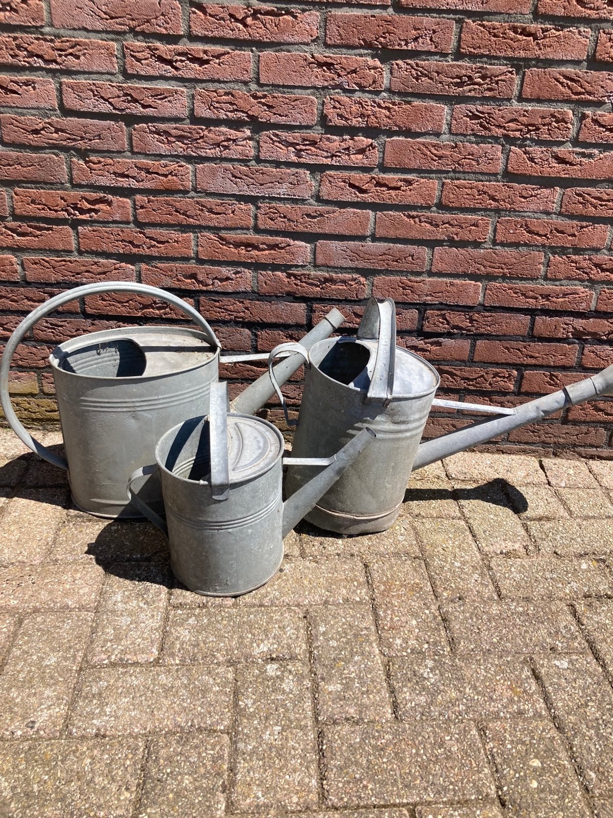 Zink gieters, Ophalen, Gebruikt