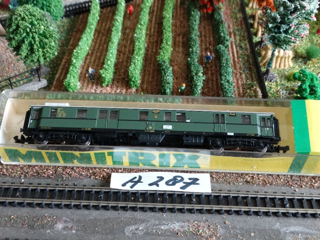 N-Spoor:TRIX 51 3172 00, adv A287: Bagagewagon met postdeel., Gelijkstroom of Wisselstroom, Trix, Wagon, Ophalen of Verzenden
