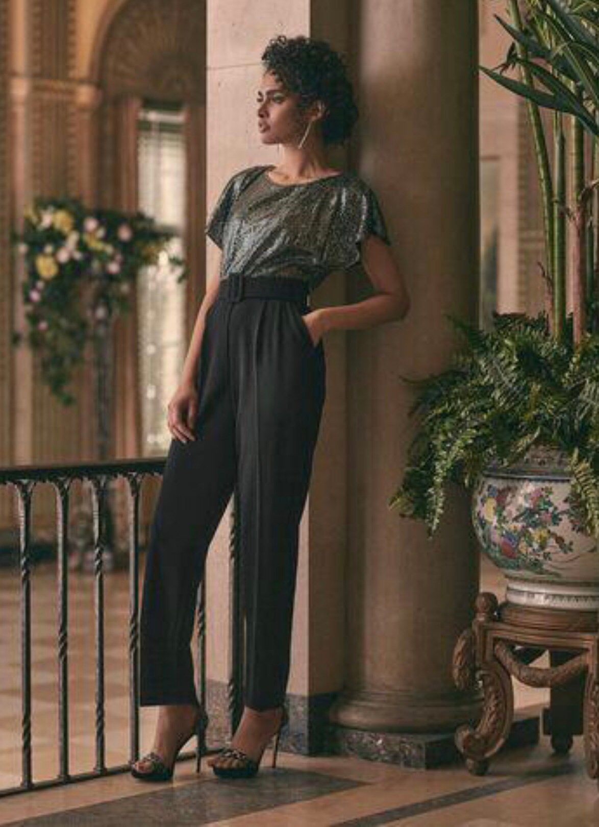Ribkoff elegante jumpsuitzwart met pailletten top maat 38, Kleding | Dames, Jumpsuits, Verzenden, Nieuw, Maat 38/40 (M), Zwart