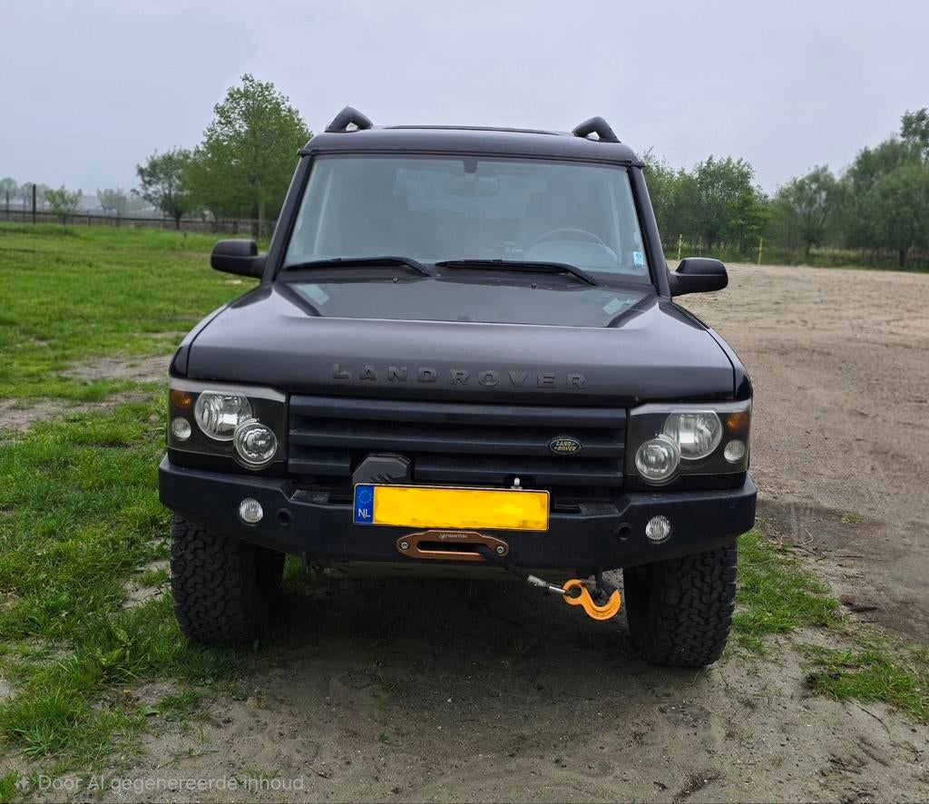 Land Rover Discovery 2.5 TD5 Comm AUT 2004, Auto's, Automaat, Open dak, Land Rover, Zwart