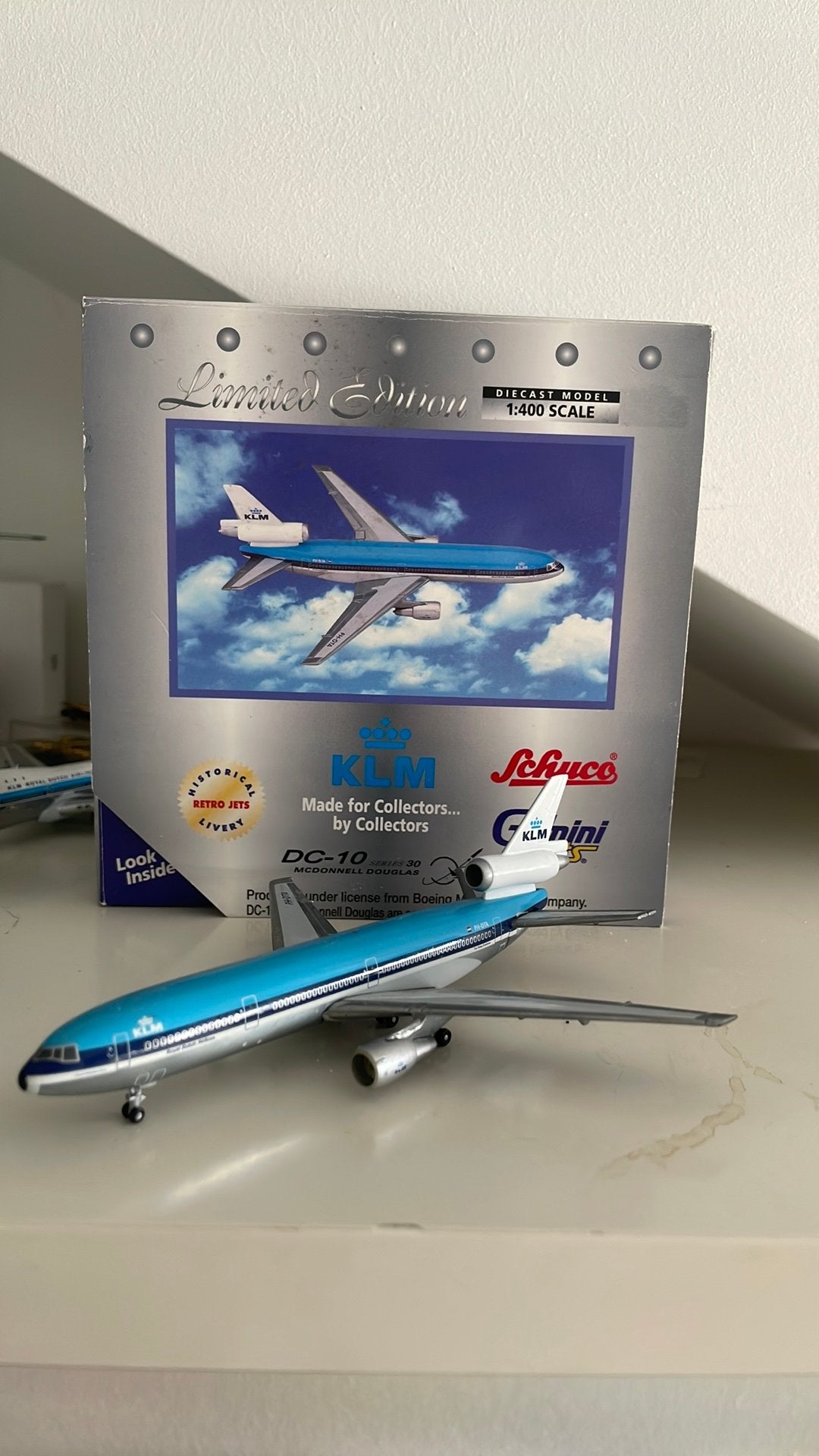 KLM DC-10 GeminiJets 1/400, Ophalen of Verzenden, Zo goed als nieuw, Schaalmodel