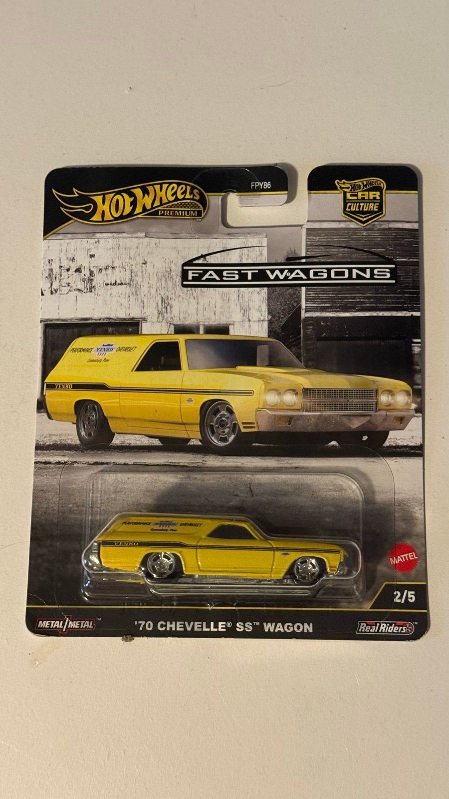 Hot Wheels Premium '70 Chevelle SS Wagon - Fast Wagons, Overige merken, 1:50 of kleiner, Auto, Nieuw