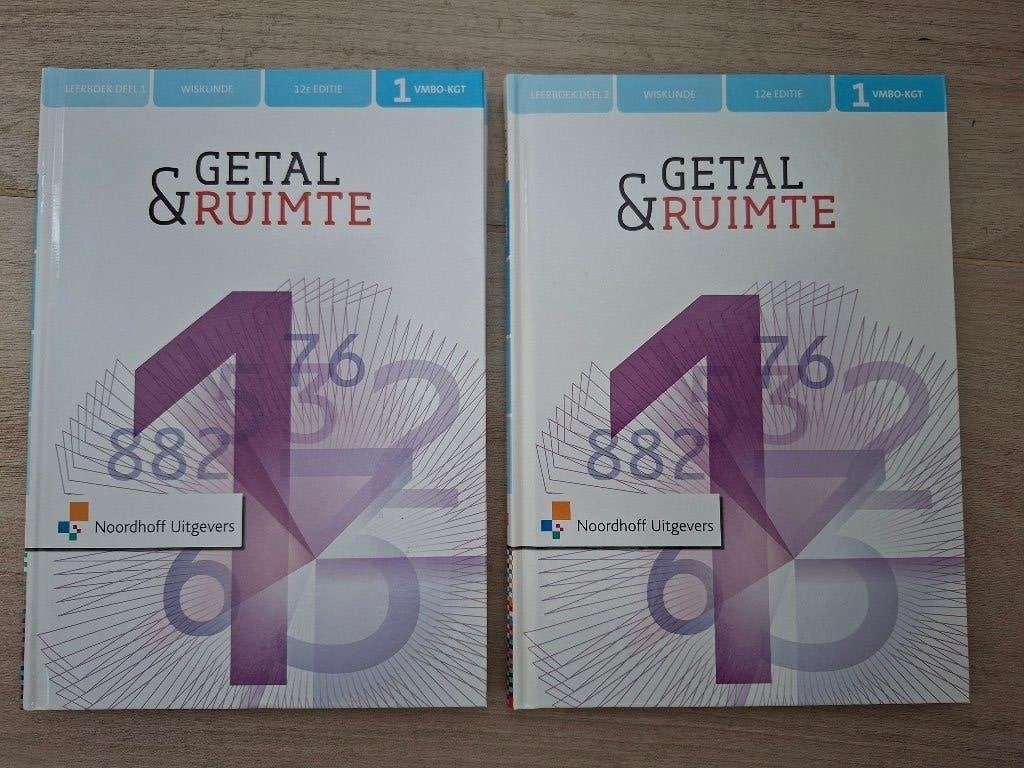 Getal en Ruimte 1 VMBO-KGT 12e editie deel 1 + 2, Boeken, Ophalen of Verzenden, Zo goed als nieuw, VMBO