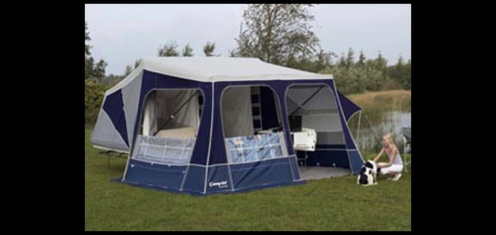 🏕Camp-let  Vouwwagen te huur... 15,- per dag, Caravans en Kamperen, Blauw, Ophalen of Verzenden, Aanwezig, Camp-Let