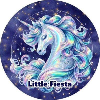lf892 icing frosting eenhoorn 20cm eetbare taart print top, Ophalen of Verzenden, Nieuw, Taarten, Versiering