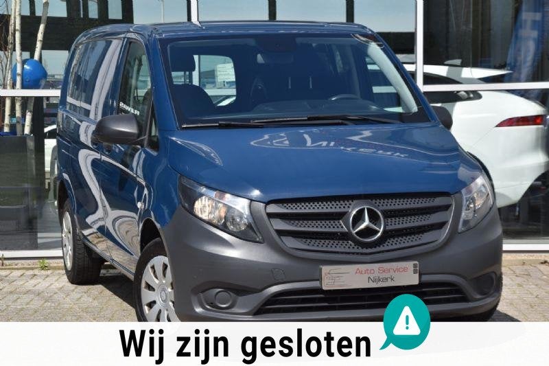 Mercedes-Benz Vito | 1e Eigenaar | Airco | Cruise | BTW | NA, Auto's, Bestelauto's, Euro 5, Stof, Gebruikt, Zwart
