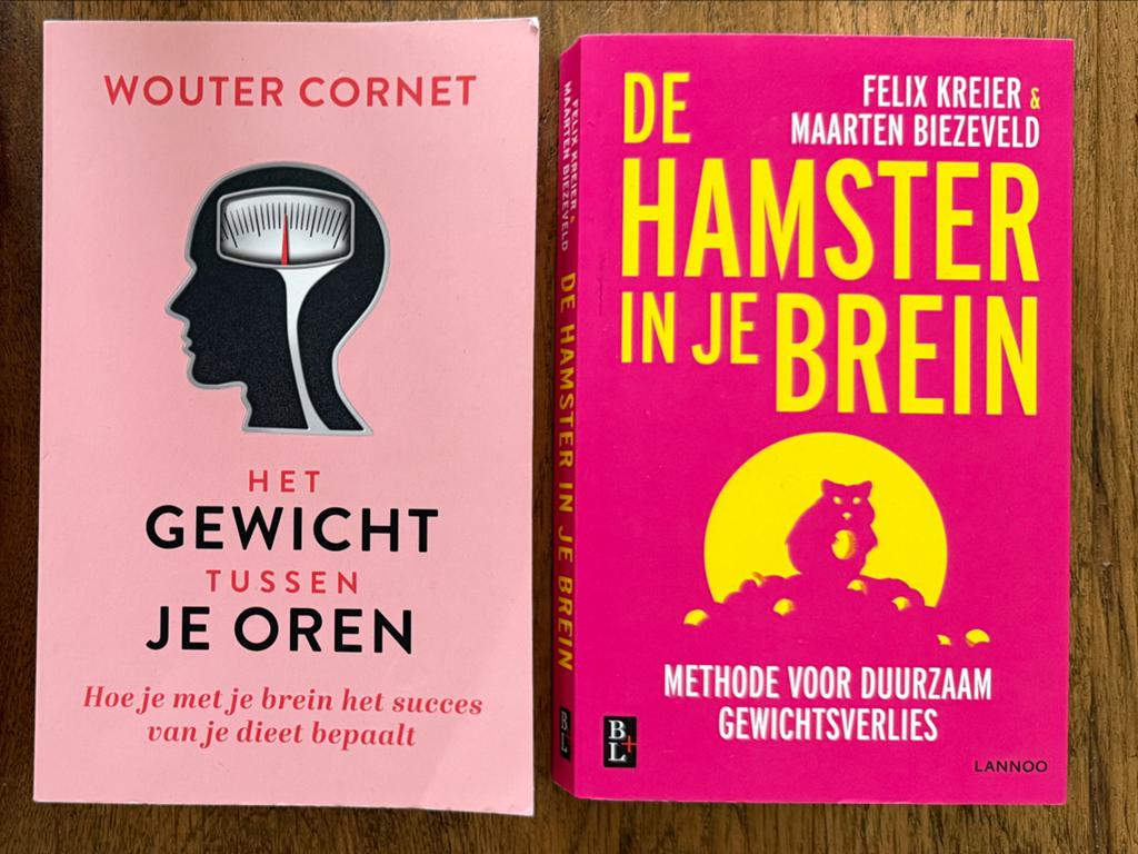 Het Gewicht Tussen Je Oren & De hamster in je brein, Ophalen of Verzenden, Zo goed als nieuw, Dieet en Voeding