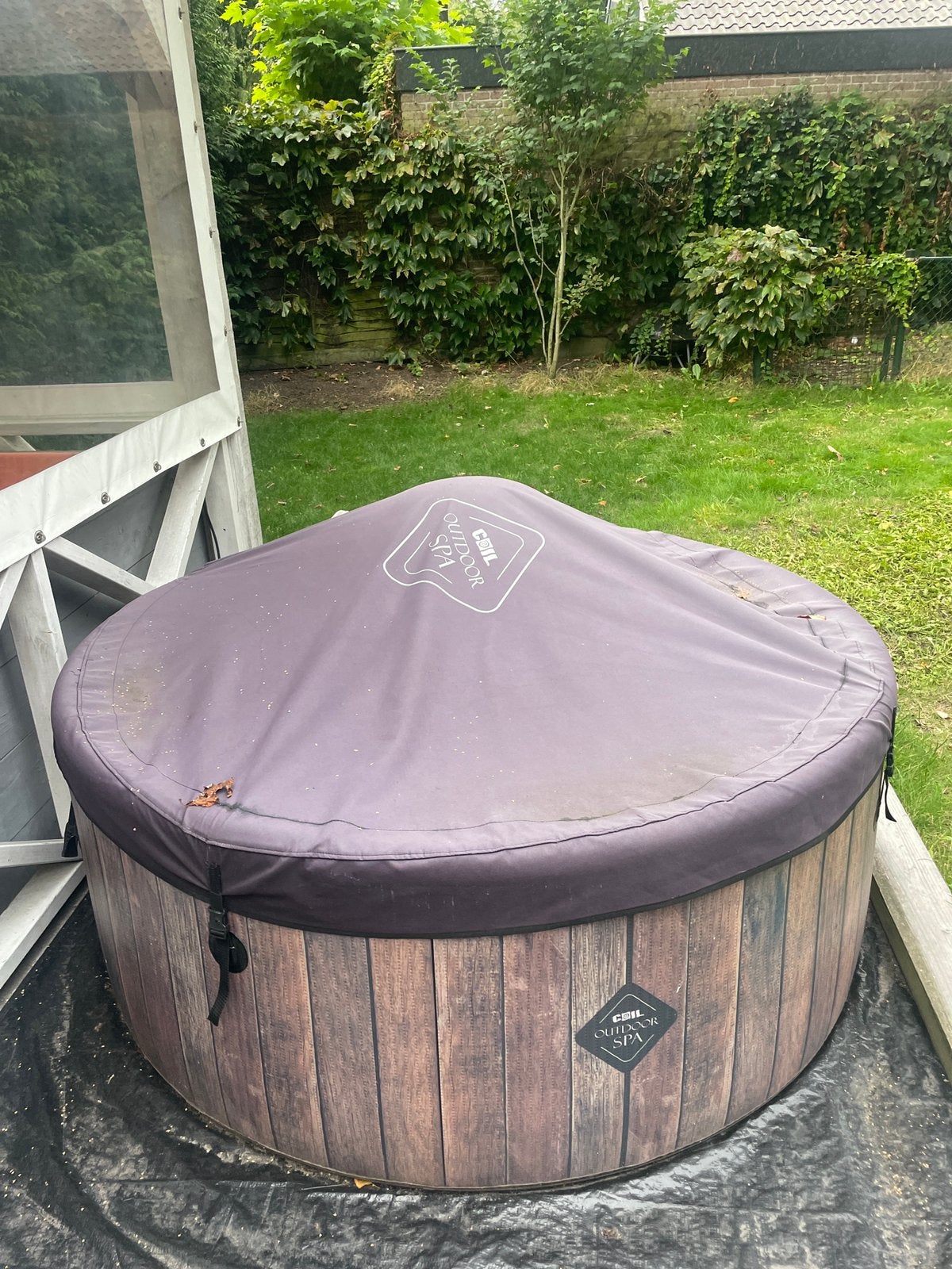 Bubbelbad, Ophalen, Zo goed als nieuw, Afdekzeil, Opblaasbaar
