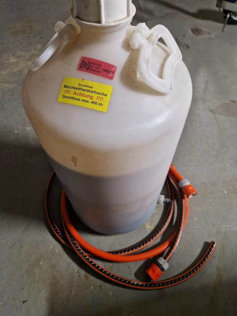 Ionenwisselaar/ionenvat 25 liter, Ophalen