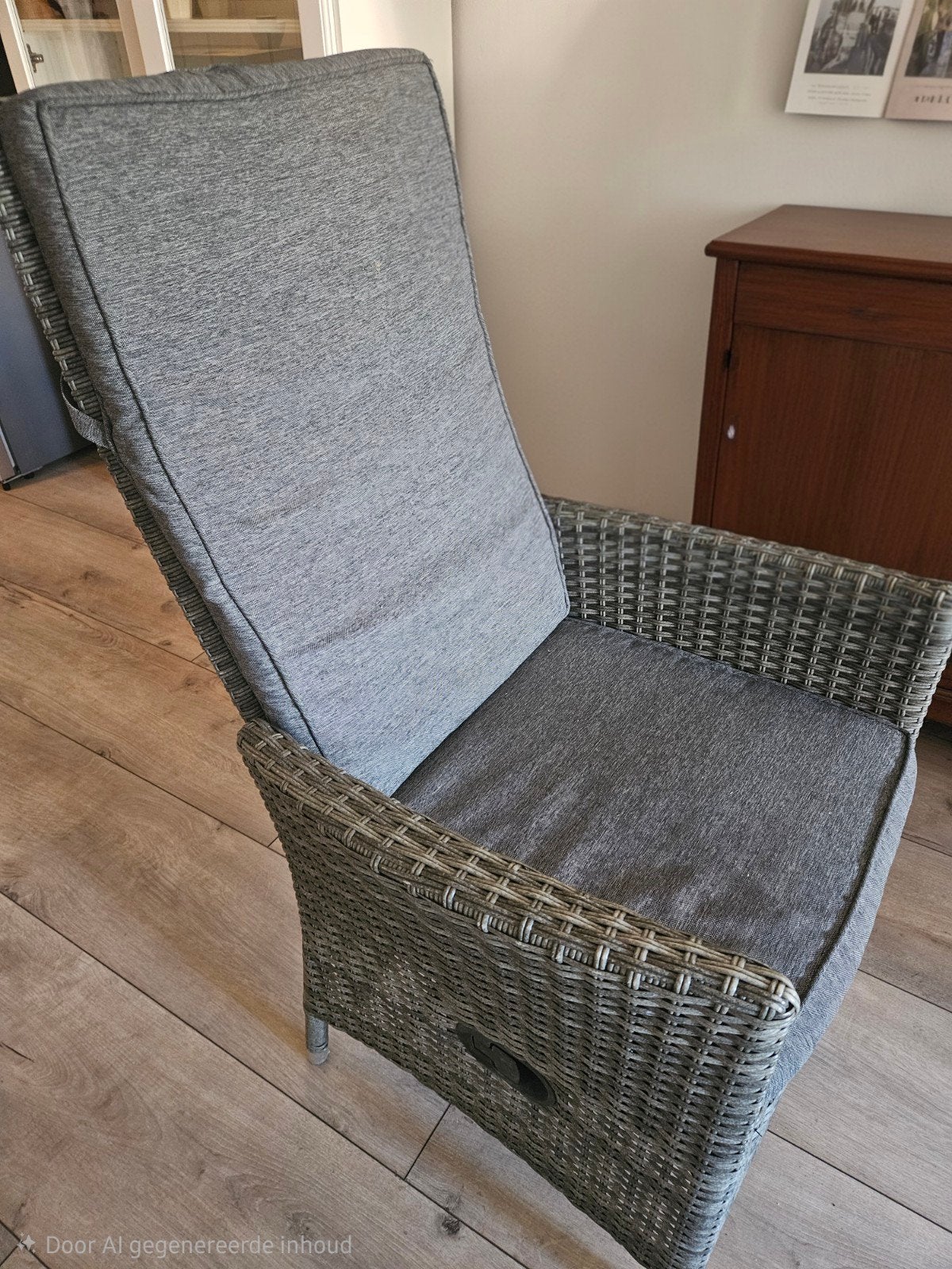 Verstelbare tuinstoel Domani Furniture  met kussen, Ophalen, Gebruikt, Wicker, Verstelbaar