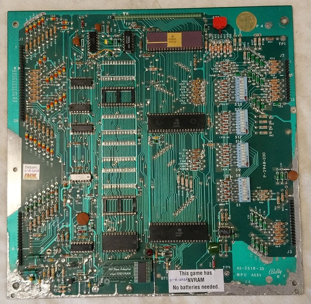 Bally AS-2518-35 mpu, Gebruikt, Elektronisch, Bally, Onderdeel of Defecte kast