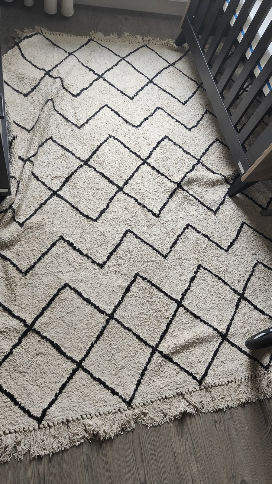 Groot vierkant vloerkleed 200x200 cm - Wasbaar, Ophalen, Vierkant, Zo goed als nieuw, 200 cm of meer