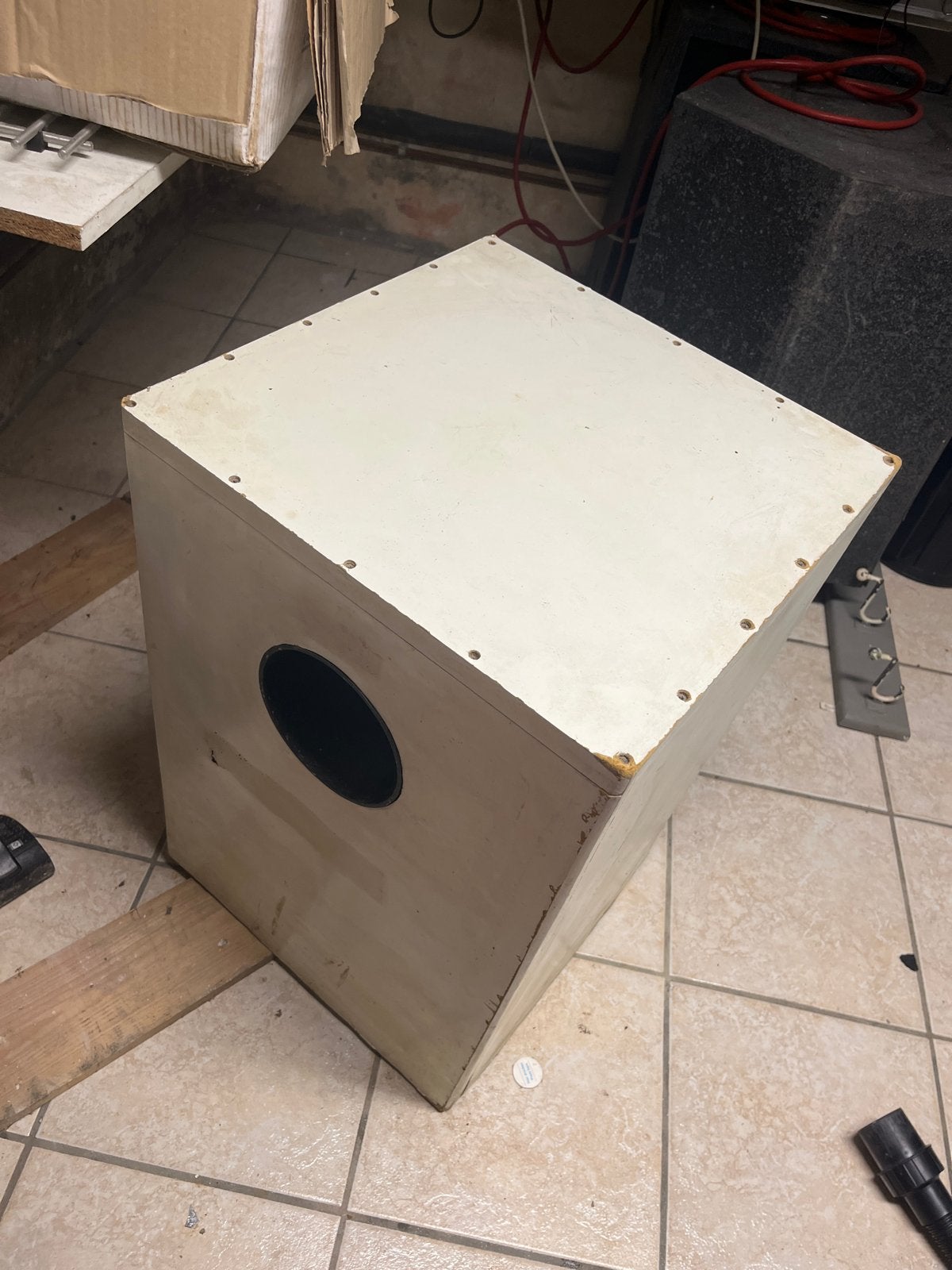 Visaton Bandpass Subwoofer - Speakerland Design (80x50x50 cm, Gebruikt, Subwoofer, Ophalen of Verzenden, Basreflex