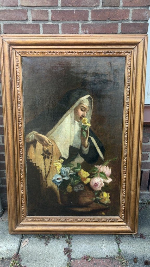 Eseguito da Virgilio Ripari, Antiek en Kunst, Kunst | Schilderijen | Klassiek, Ophalen of Verzenden, Klassiek, Origineel werk