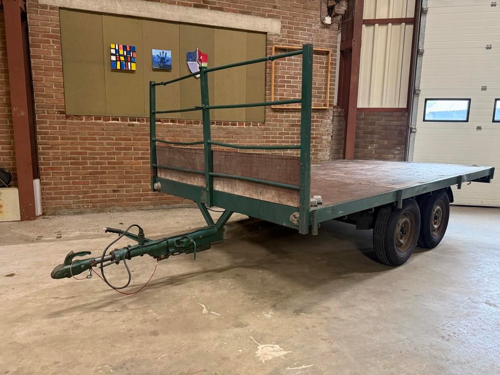Aanhanger plateau Tandemasser  Aanhangwagen, Ophalen, Gebruikt
