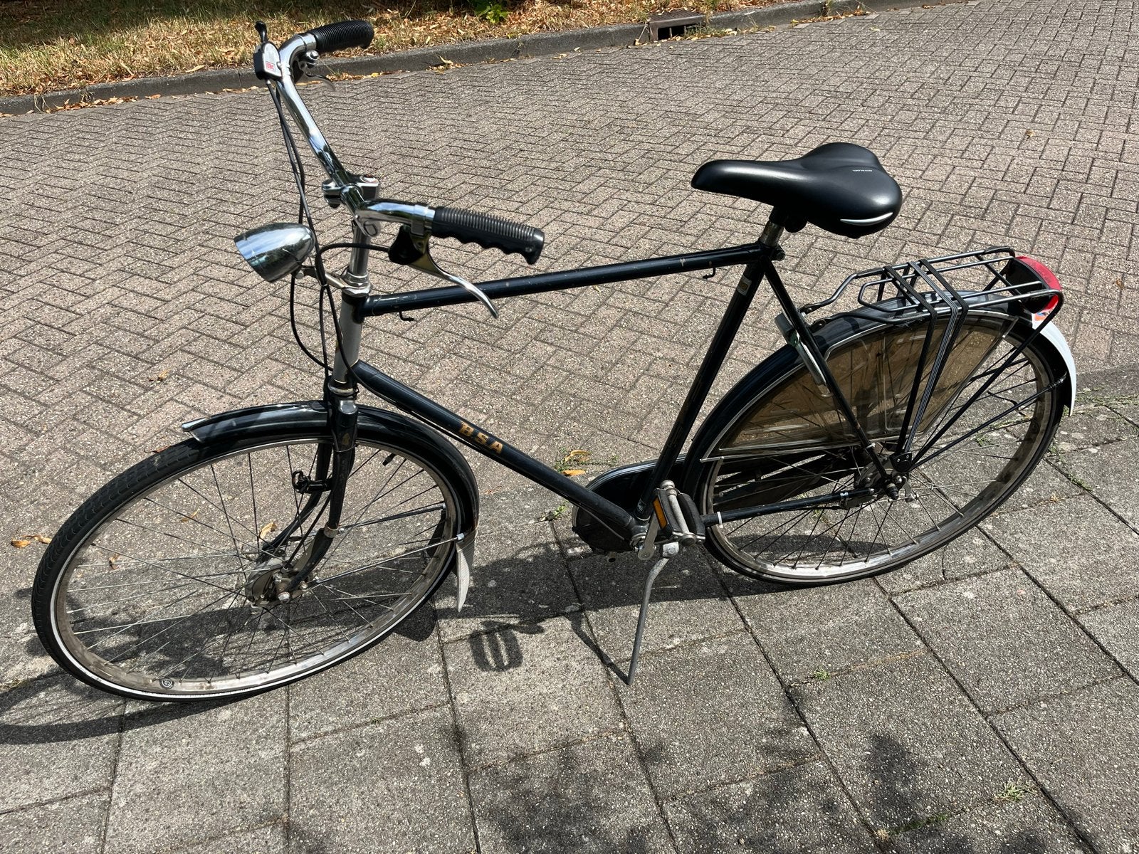 BSA Stadsfiets 60cm met Trommelremmen en 3 Versnellingen, Gebruikt, Versnellingen, 57 tot 61 cm, Trommelrem