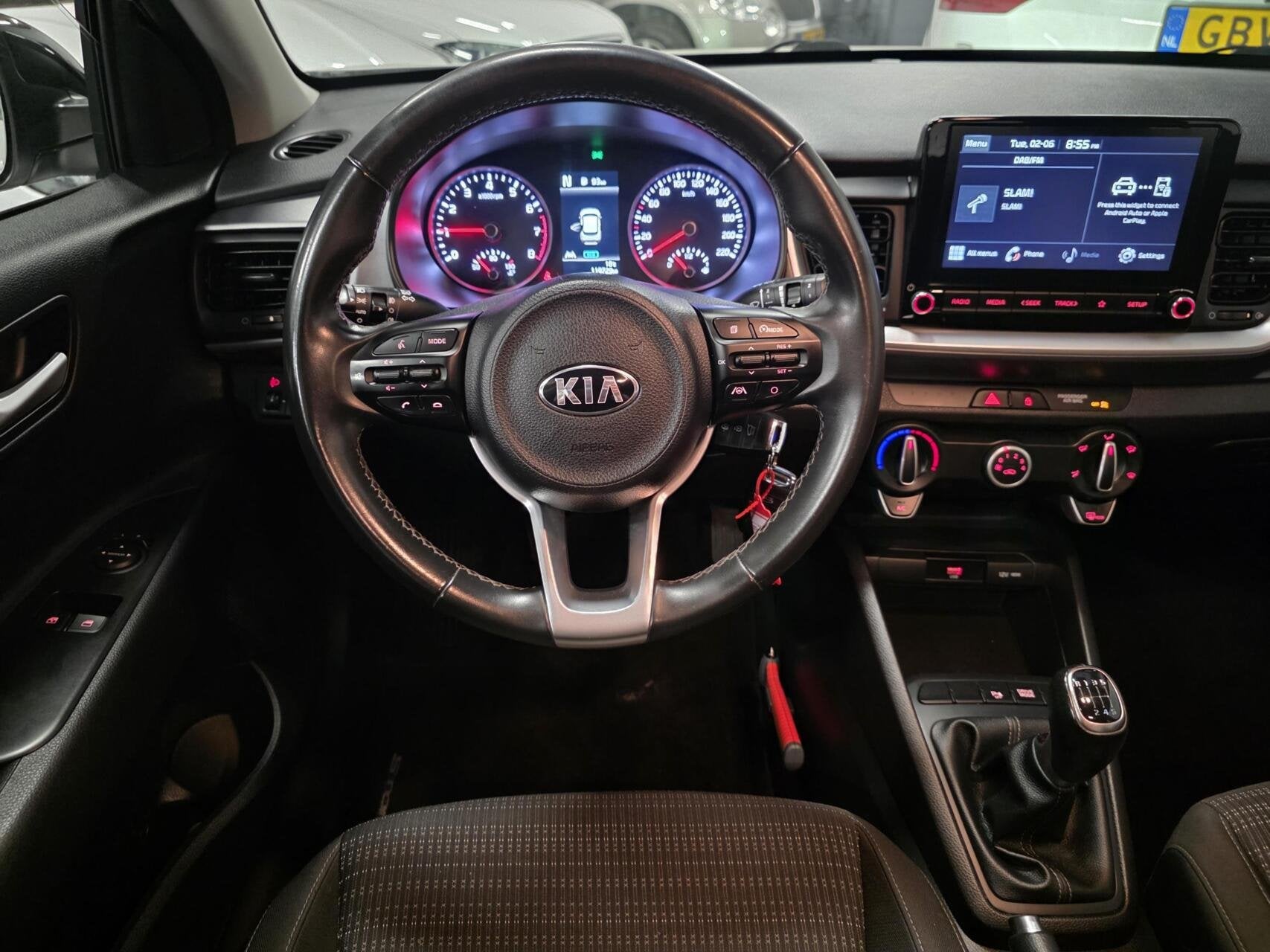 Kia Stonic 1.0 T-GDi MHEV DynamicLine | CarPlay | Camera | C, Auto's, Kia, Voorwielaandrijving, Gebruikt, Euro 6, Leder en Stof