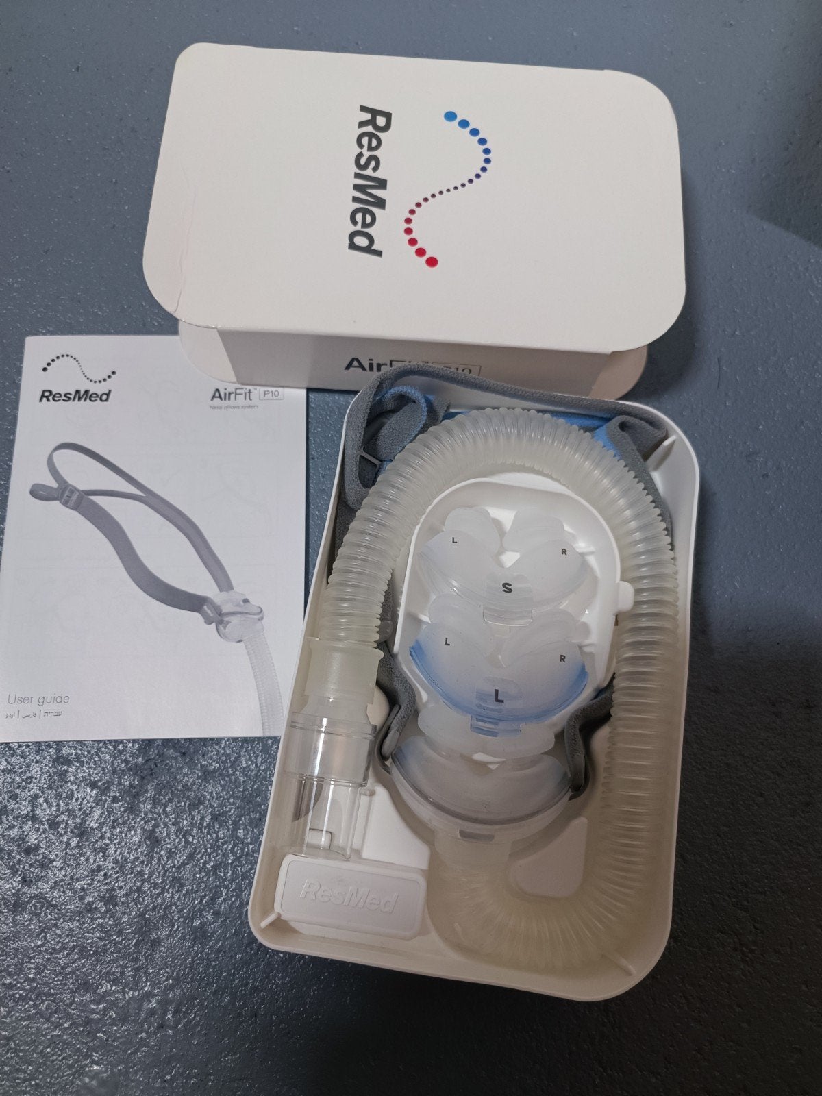 ResMed AirFit P10 CPAP-masker met neuskussens, Ophalen of Verzenden, Nieuw, Overige typen