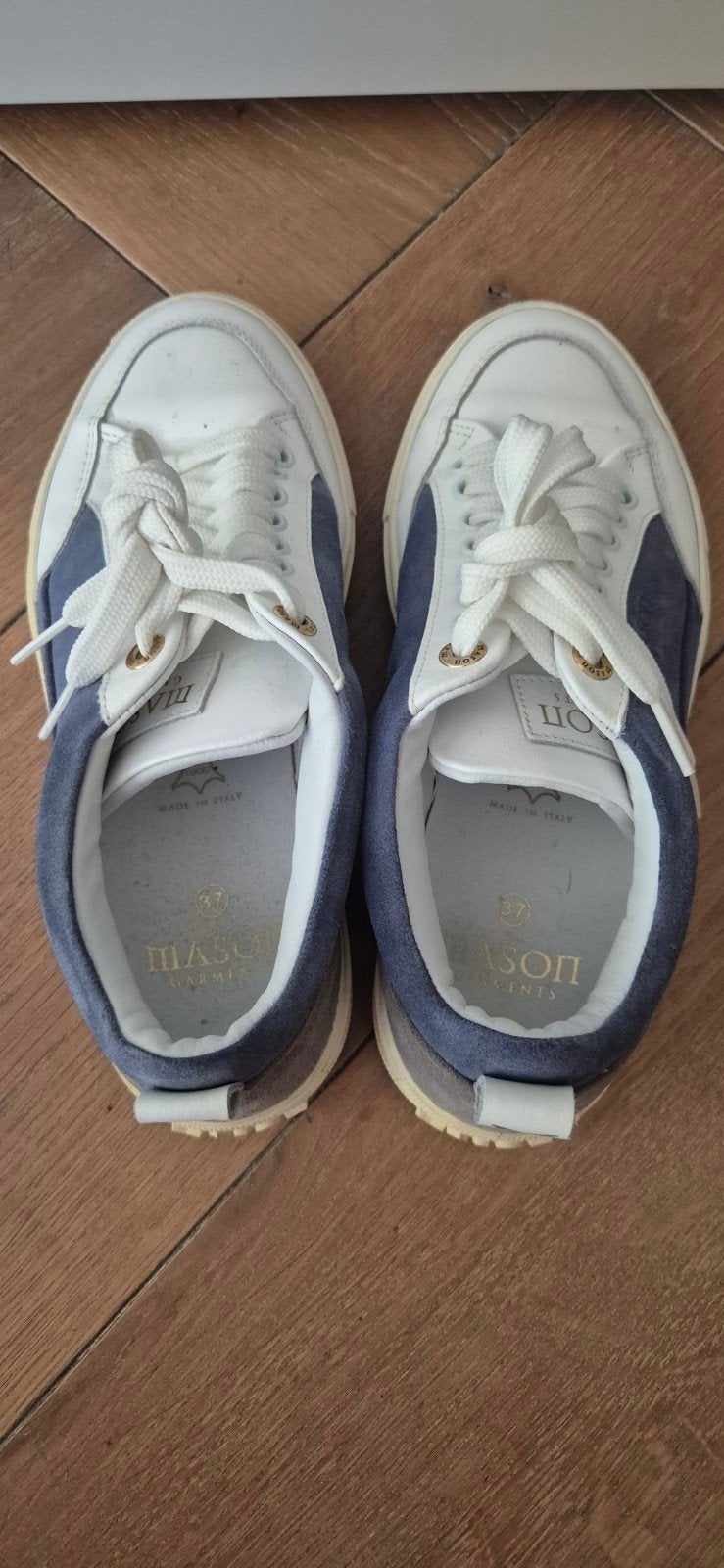 Mason Garments Sneakers Maat 37 - Wit/Blauw, Wit, Mason Garments, Ophalen of Verzenden, Sneakers of Gympen