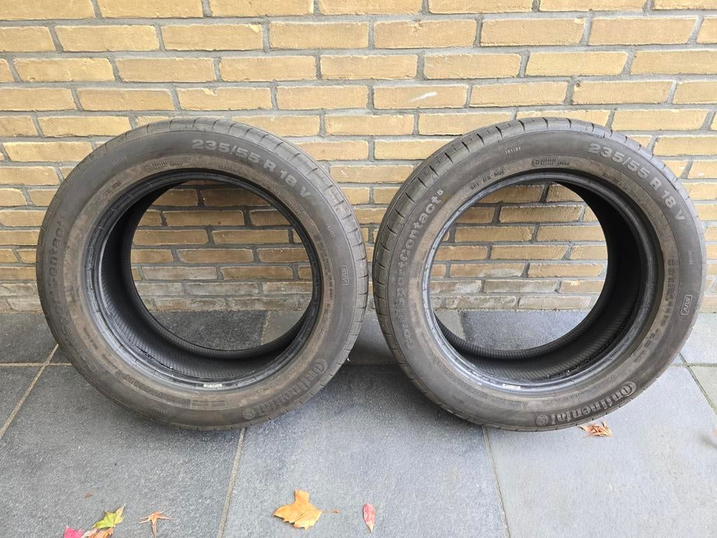 Continental ContiSportContact 5 SUV zomerb 235/55 R18 100V, Ophalen, Gebruikt