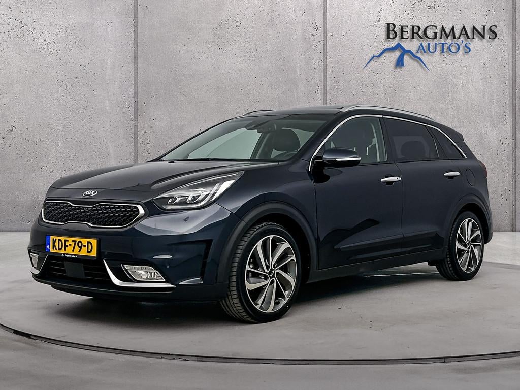 Kia Niro - 1.6 Hybride ExecutiveLine // DEALERONDERHOUDEN //, Auto's, Kia, Gebruikt, Blauw, 23 km/l, Leder
