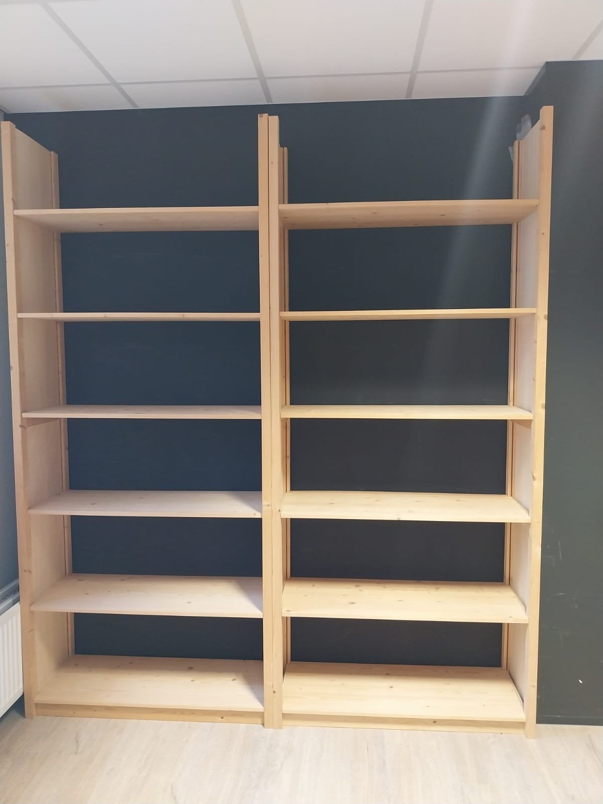 2 Lundia Stellingkasten, Huis en Inrichting, Kasten | Boekenkasten, Ophalen, Met plank(en), Gebruikt, 100 tot 150 cm