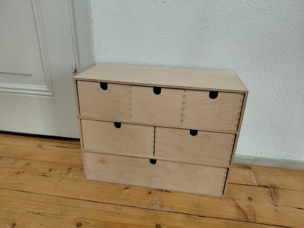 IKEA Moppe miniladekast ladekast kastje houten grenen, Minder dan 50 cm, Gebruikt, Ophalen of Verzenden, Minder dan 100 cm