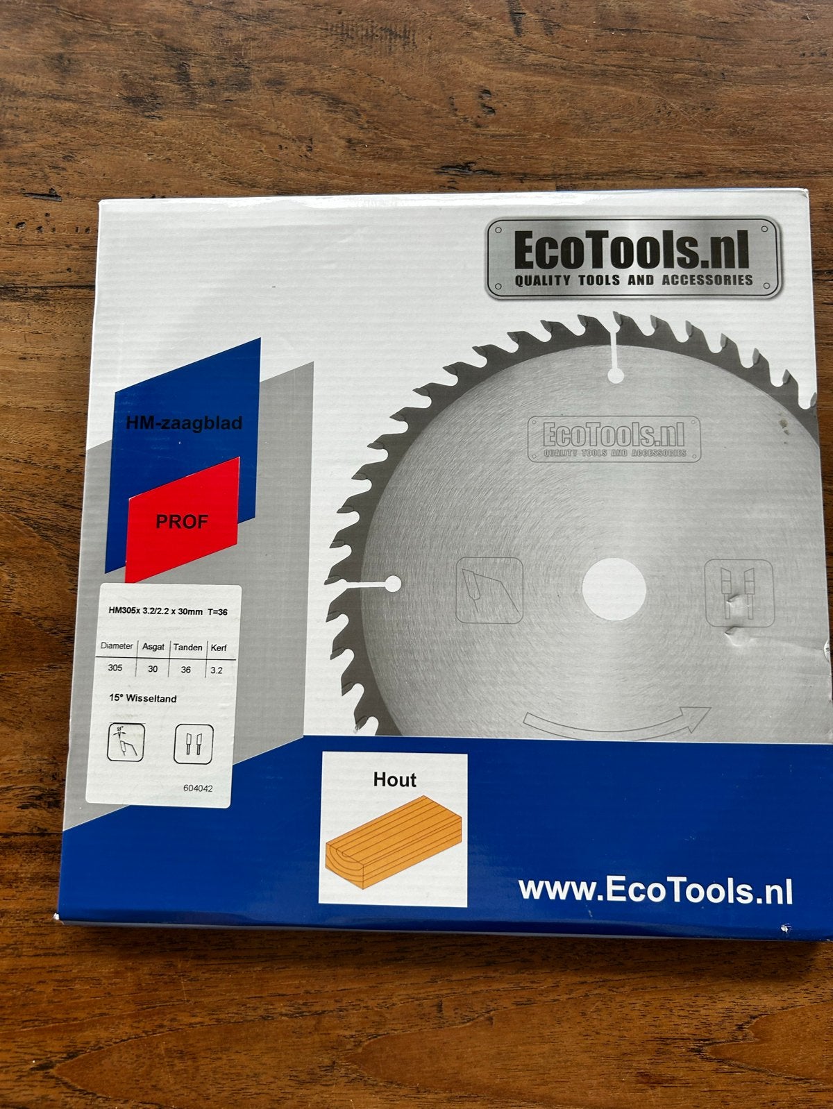 EcoTools HM-zaagblad 305x3.2/2.2x30mm T=36 voor Hout, Doe-het-zelf en Verbouw, Gereedschap | Zaagmachines, Ophalen, Nieuw, Cirkelzaag