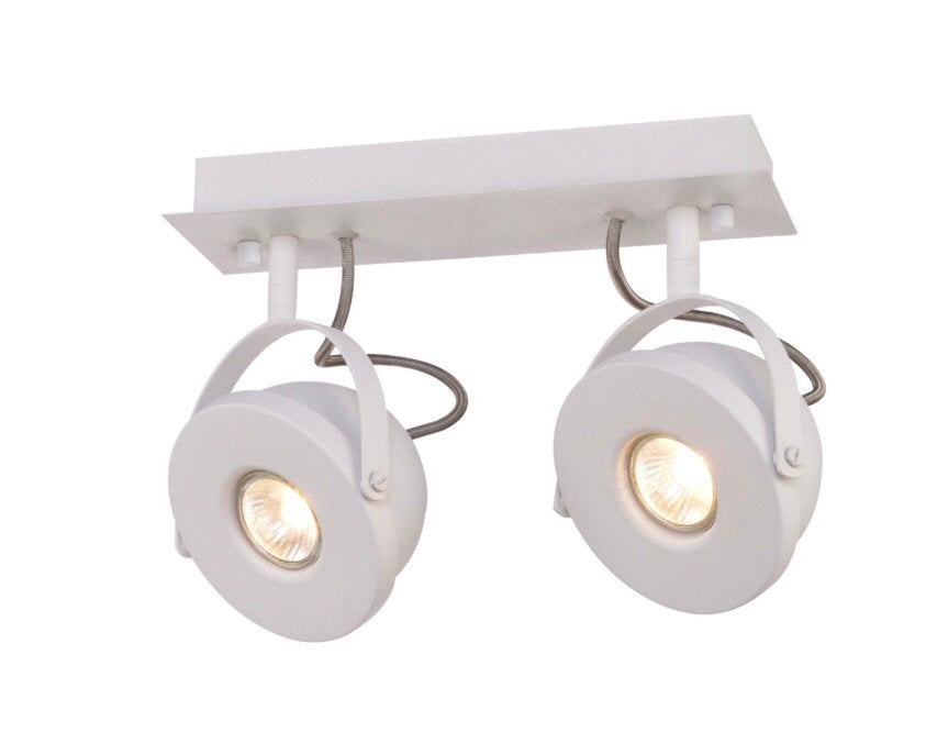 KARWEI DUOBALK GYDO WIT, Huis en Inrichting, Lampen | Spots, Gebruikt, GU10, Opbouwspot, Overige merken
