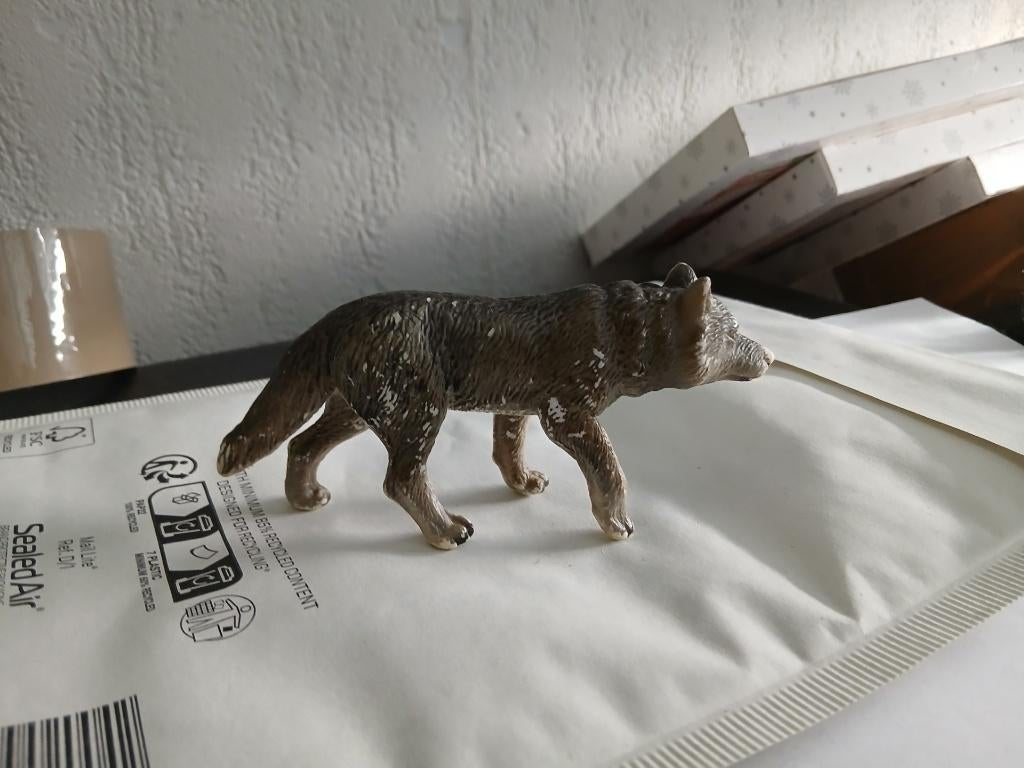 Wolf, dierfiguur Bullyland, Ophalen of Verzenden, Zo goed als nieuw, Wild dier, Beeldje of Figuurtje