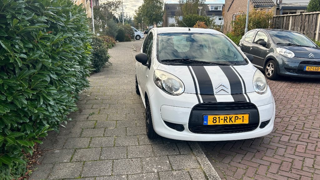 Citroën C1 1.0 3-DRS 2011 Wit | NIEUWE APK | NAP, Voorwielaandrijving, Euro 5, Stof, Zwart