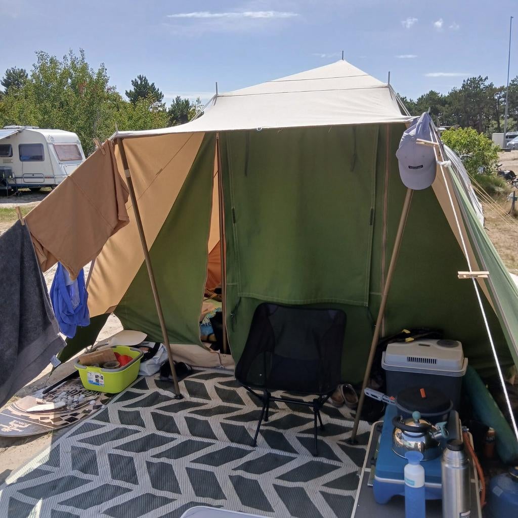 Gezocht: (zonne)luifel voor Randstad Stern/Hermelijn tent, Caravans en Kamperen, Tenten, Ophalen of Verzenden