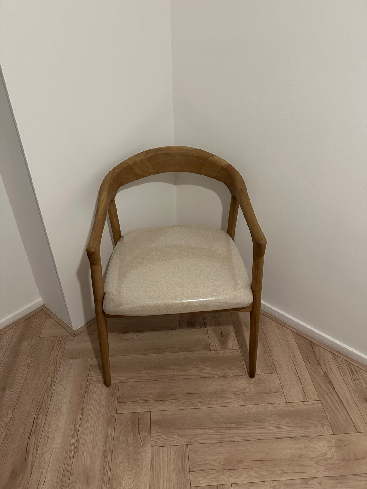 Nieuw eetkamerstoel Japandi Scandinavisch eikenhout, Huis en Inrichting, Ophalen, Japandi, Overige kleuren, Nieuw