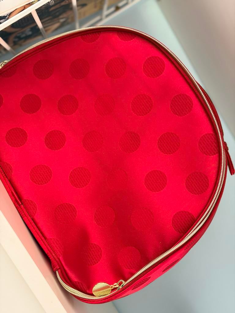 Estée Lauder toilettas rood met stippen - Blockbuster editie, Ophalen of Verzenden, Zo goed als nieuw, Rood, Dame
