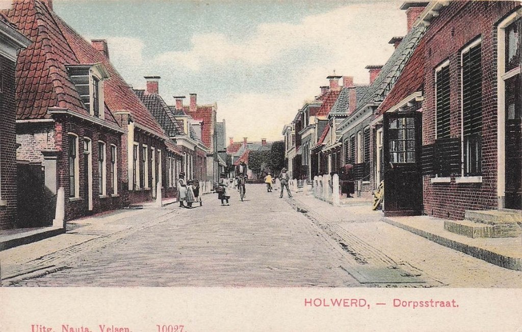 703-297-025 Holwerd Dorpsstraat, Verzamelen, Verzenden, Voor 1920, Friesland