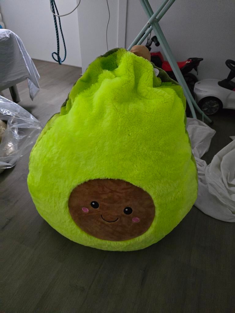 Avocado knuffel groot, Kinderen en Baby's, Speelgoed | Knuffels en Pluche, Ophalen, Groen, Overige typen