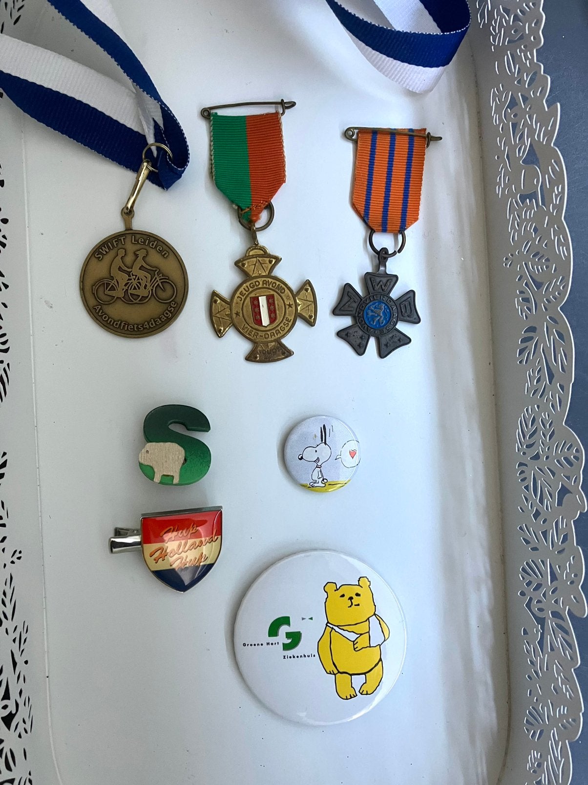Medailles ~ pins ~ buttons ~ winkelwagen munt🏆🥇, Ophalen of Verzenden, Zo goed als nieuw, Overige onderwerpen, Button