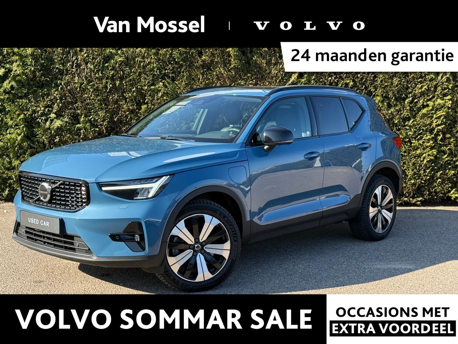 Volvo XC40 T5 Recharge Ultimate Dark | Panoramadak | H&K Aud, 12 maanden, Euro 6, 1712 kg, Blauw