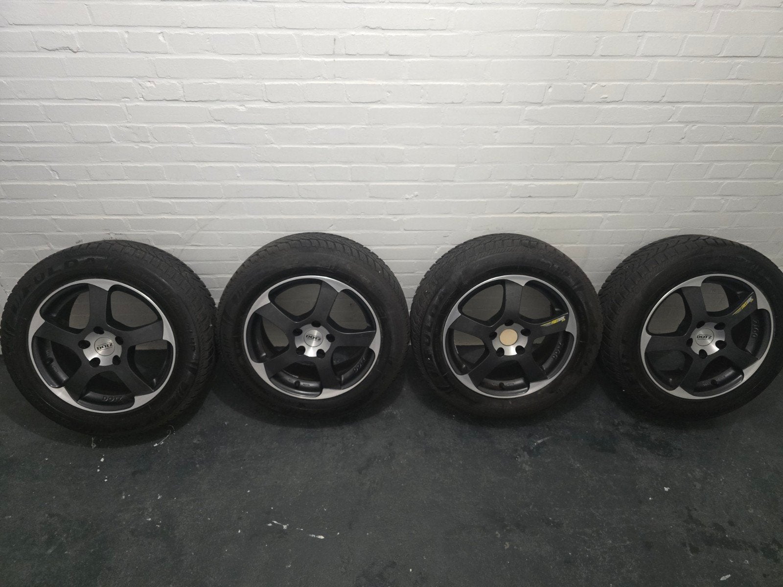 Origineel Dotz Freeride 16 inch Audi winterset 5x112, Ophalen, Gebruikt, 16 inch, Banden en Velgen