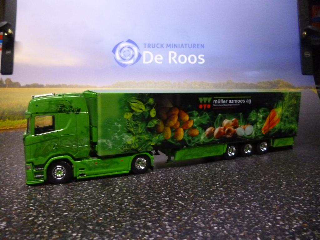 Tekno Scania 58S Muller met certificaat, Hobby en Vrije tijd, Modelauto's | 1:50, Nieuw, Bus of Vrachtwagen, Tekno, Ophalen of Verzenden
