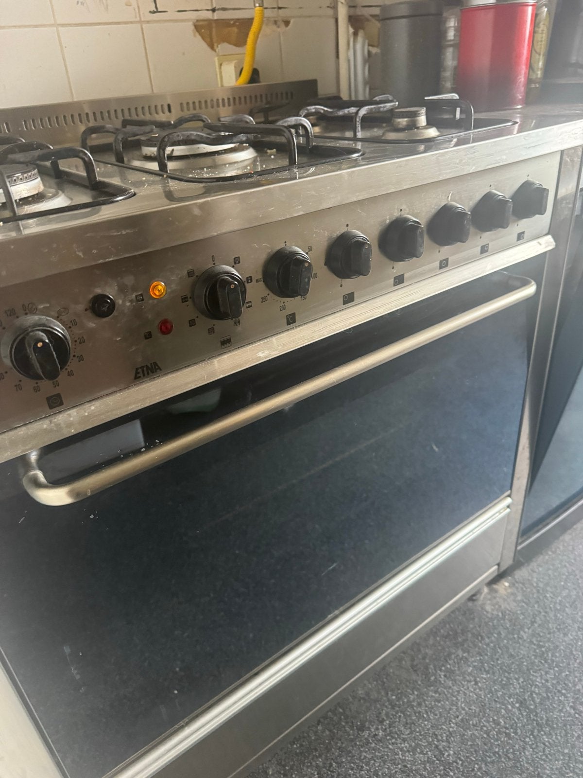 ETNA Vrijstaand Gasfornuis met Oven - Gebruikt, Witgoed en Apparatuur, Fornuizen, Ophalen, Gebruikt, 60 cm of meer, 4 kookzones