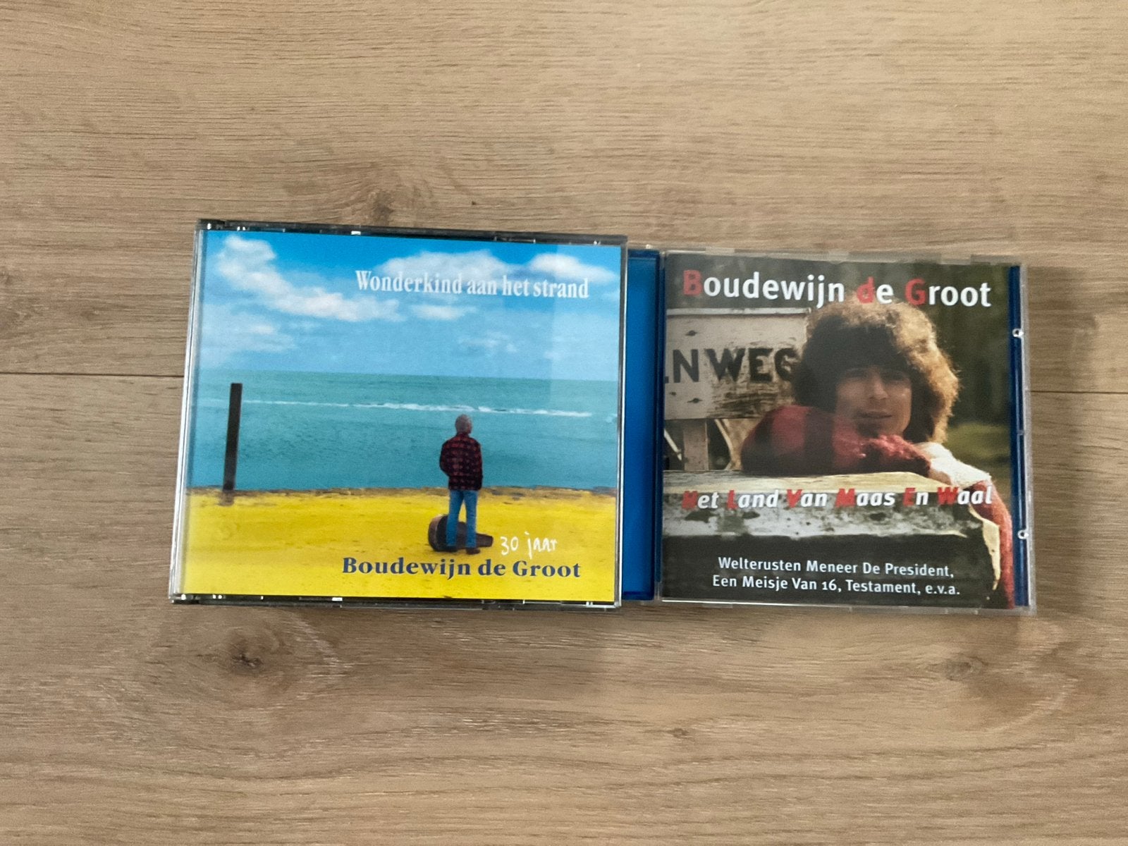 Boudewijn de Groot CD's: Wonderkind aan het Strand & Het Lan, Ophalen of Verzenden, Zo goed als nieuw, Inclusief boekje, Pop